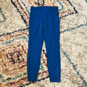 Lululemon leggings, pretty blue color. Size 6.